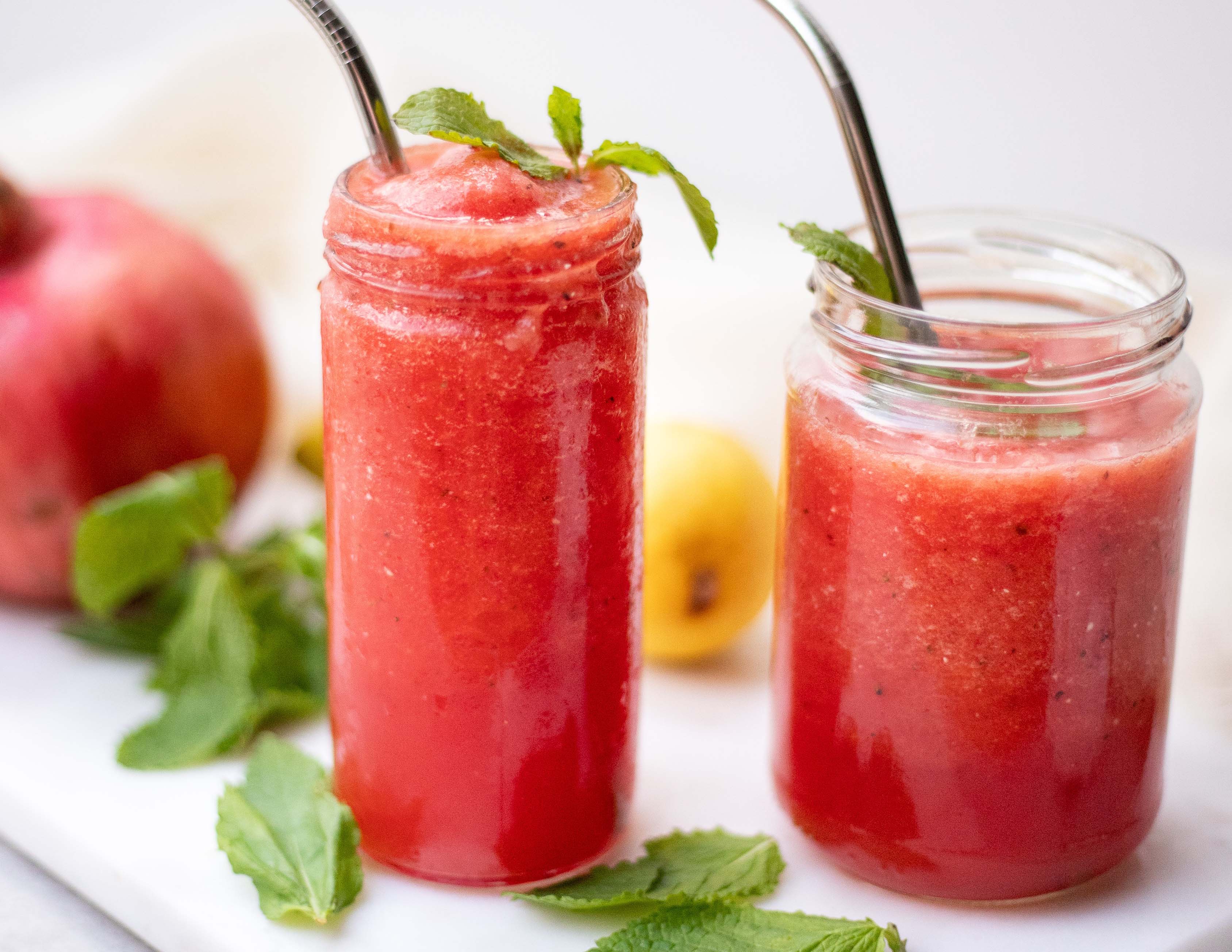 Recette jus de pastèque citron & menthe