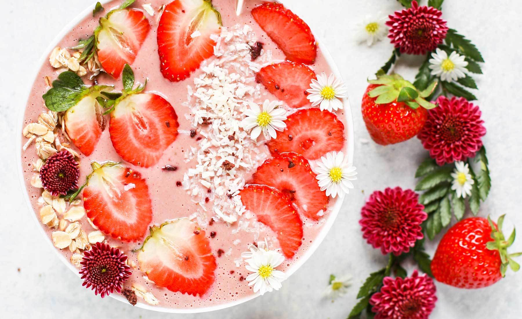 Recette Smoothie bowl à la fraise